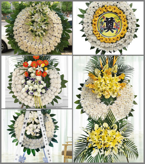 湖北黄冈市黄梅县孔垄镇汤大村花圈速递